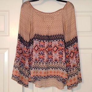 Beautiful sheer flowy blouse